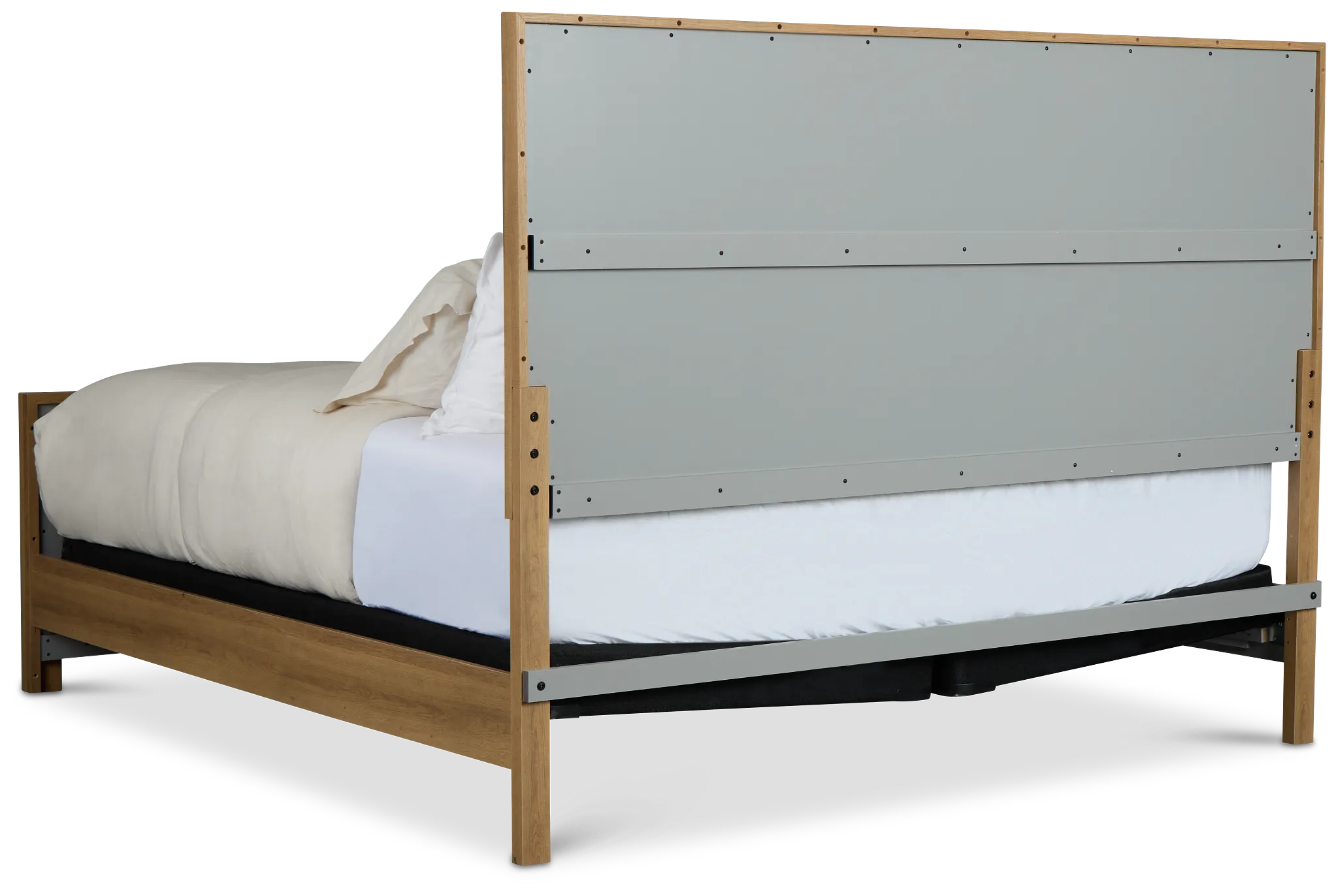 Delray Light Tone Panel Bed