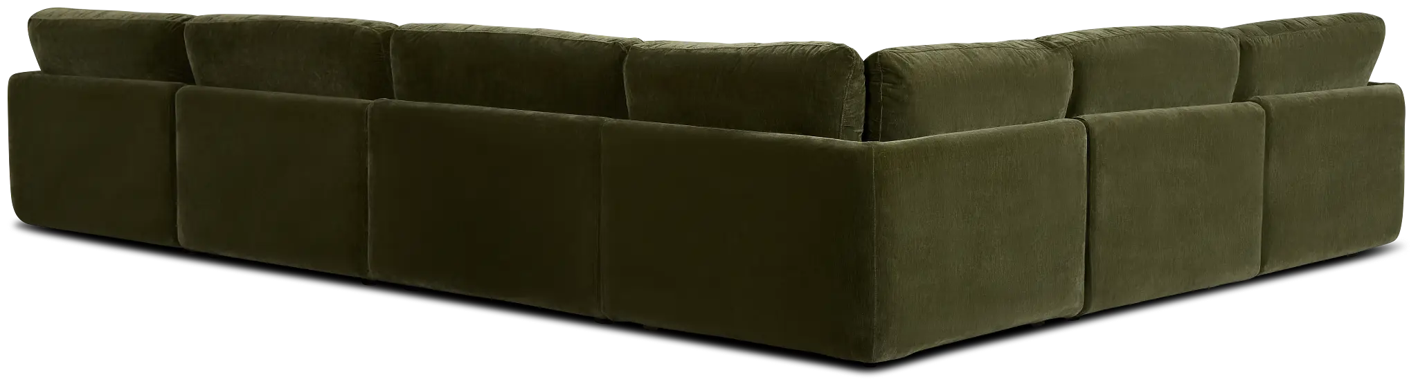 Jules Green Velvet 6-piece Modular Sectional Jules Green Velvet 6-piece Modular Sectional