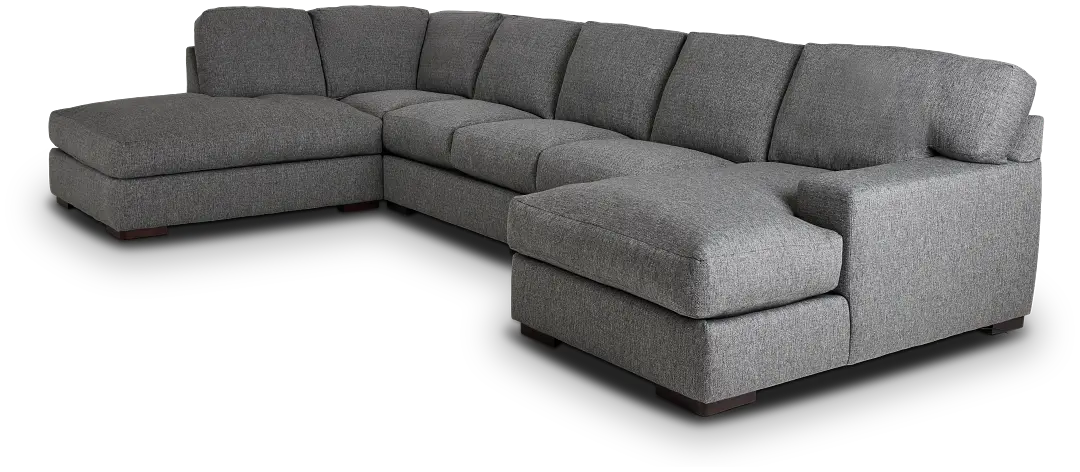 Veronica Dark Gray Down Large Left Bumper Sectional Veronica Dark Gray Down Large Left Bumper Sectional