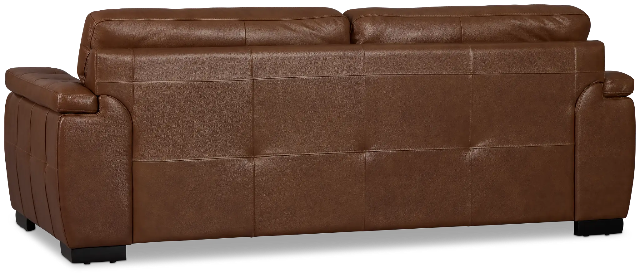 Braden Medium Brown Leather Sofa Braden Medium Brown Leather Sofa