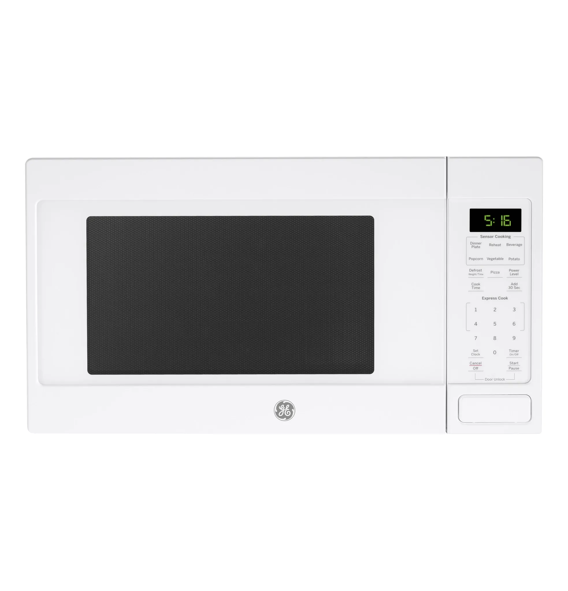 Ge 16 Series White Countertop Microwave