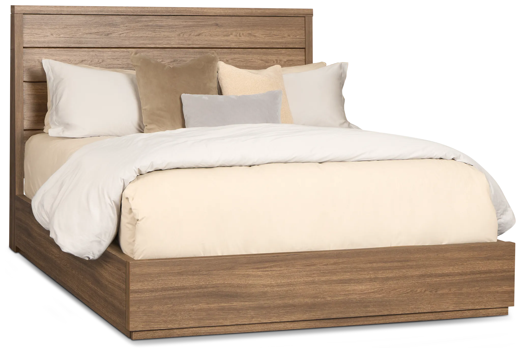 Capraia Dark Tone Panel Bed