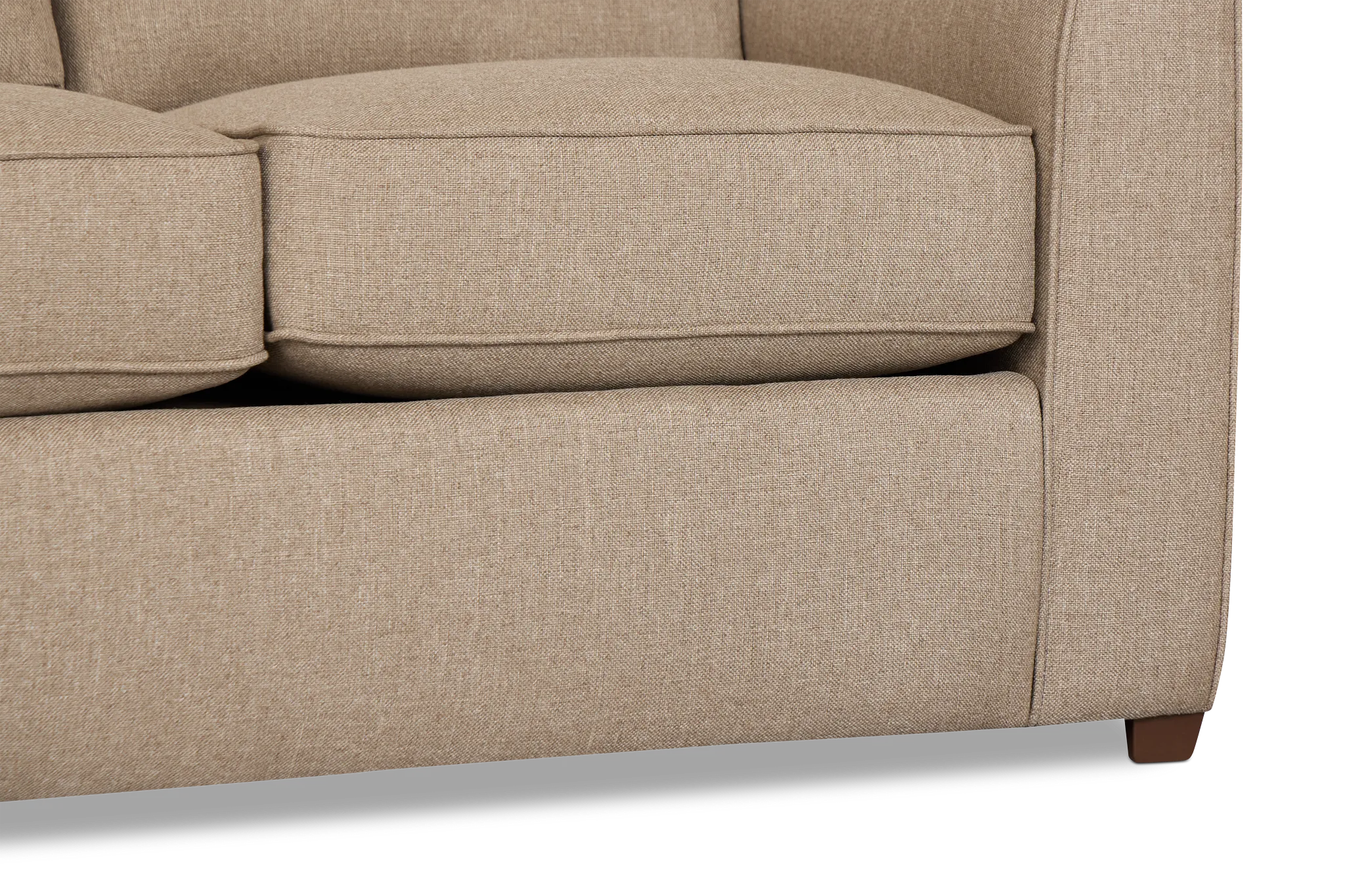 Tate Brown Fabric Loveseat