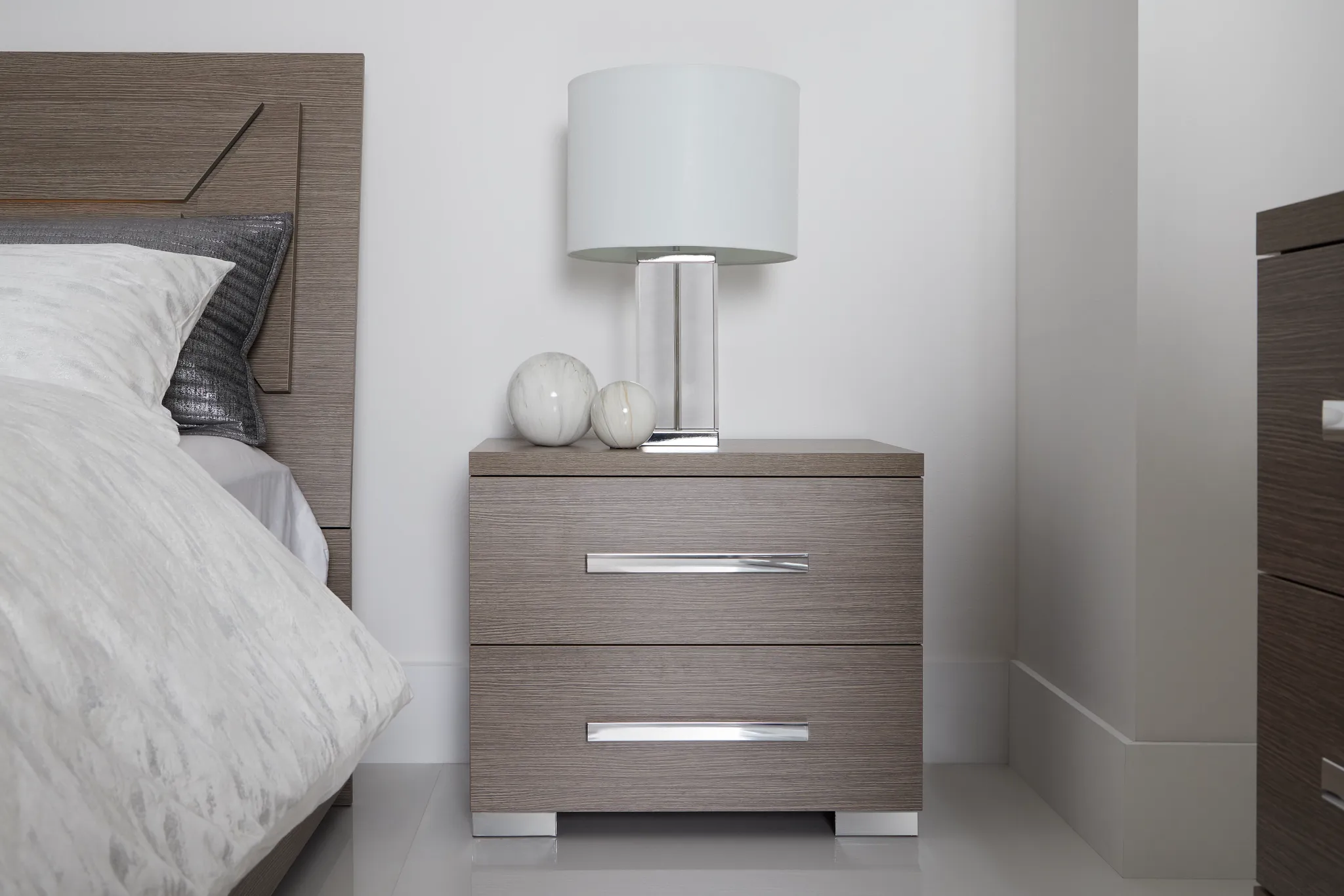 Lucca Gray Nightstand