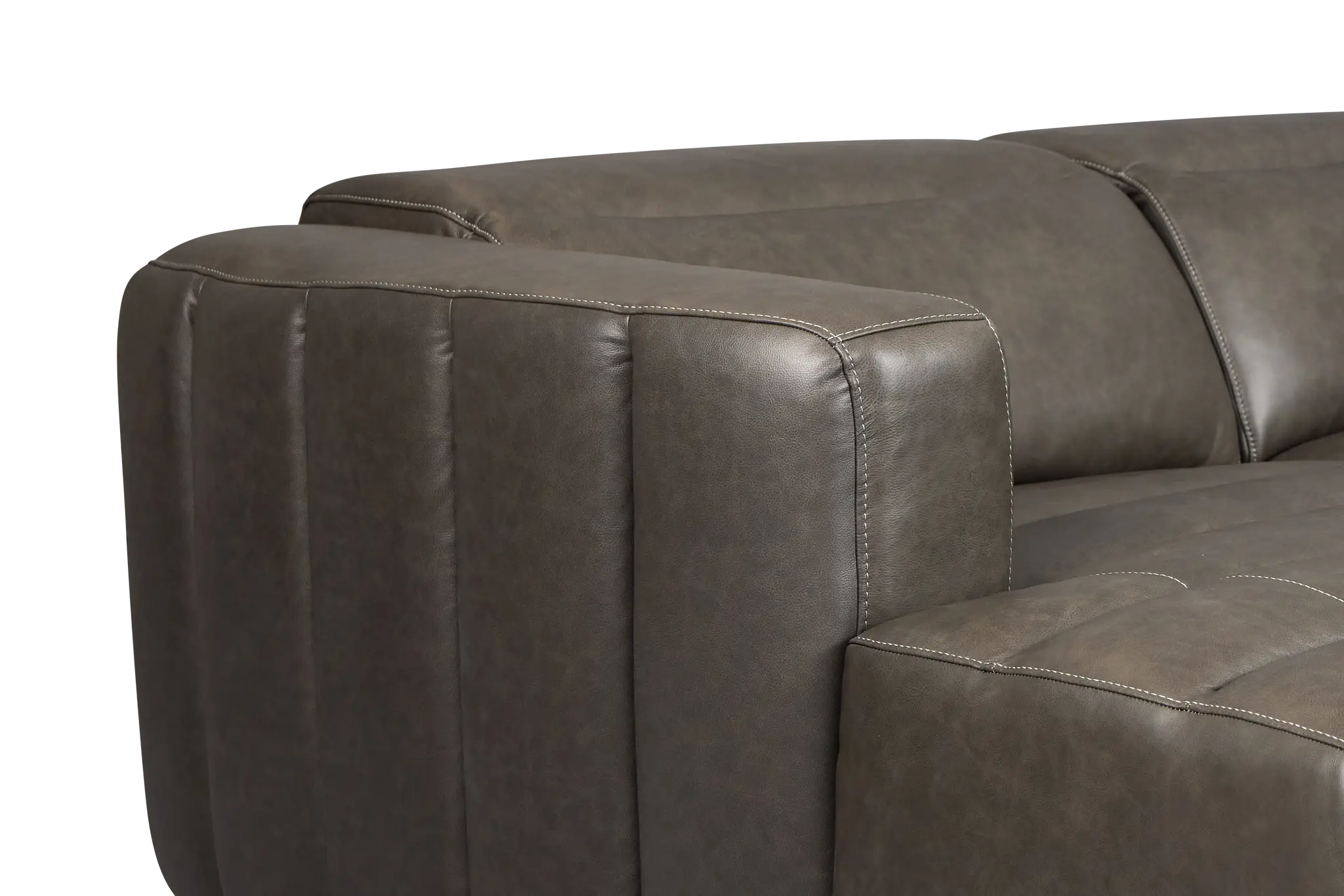 Jace Dark Gray Lthr/vinyl Small Dual Power Left Chaise Sectional Jace Dark Gray Lthr/vinyl Small Dual Power Left Chaise Sectional