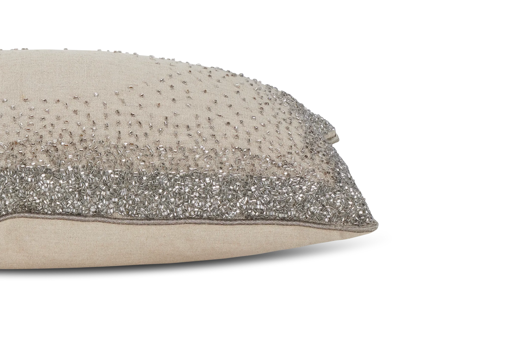 Lila Beige Lumbar Accent Pillow