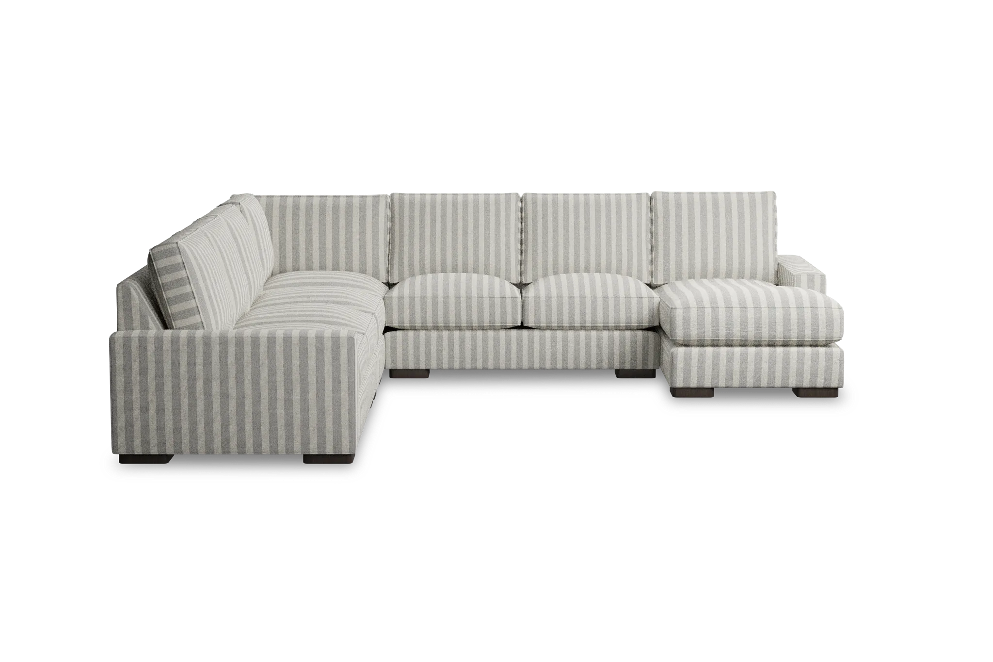 Edgewater Sea Lane Light Gray Large Right Chaise Sectional