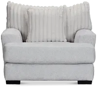 Kylie Light Gray Fabric Chair