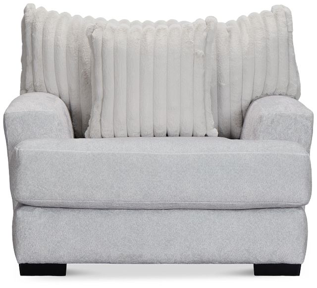 Kylie Light Gray Fabric Chair