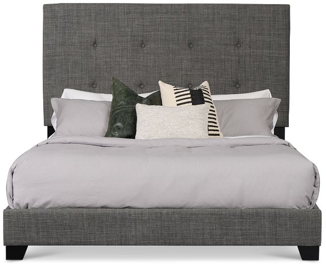 Flagler Gray Uph Panel Bed