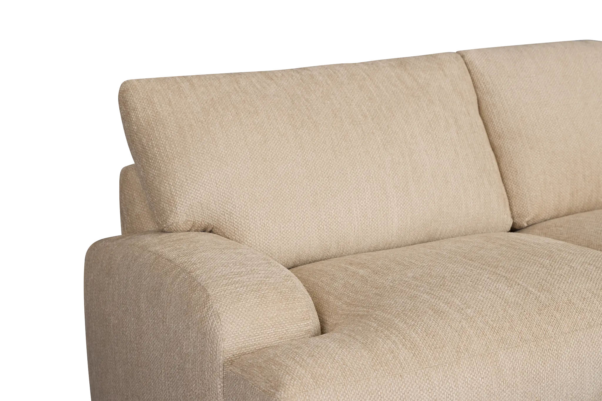 Alpha Beige Fabric Small Two-arm Sectional Alpha Beige Fabric Small Two-arm Sectional