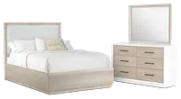 Boca Grande Two-tone Uph Platform Bedroom