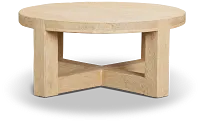Clarisa Light Tone Round Coffee Table