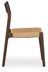 Santorini Dark Tone Woven Side Chair