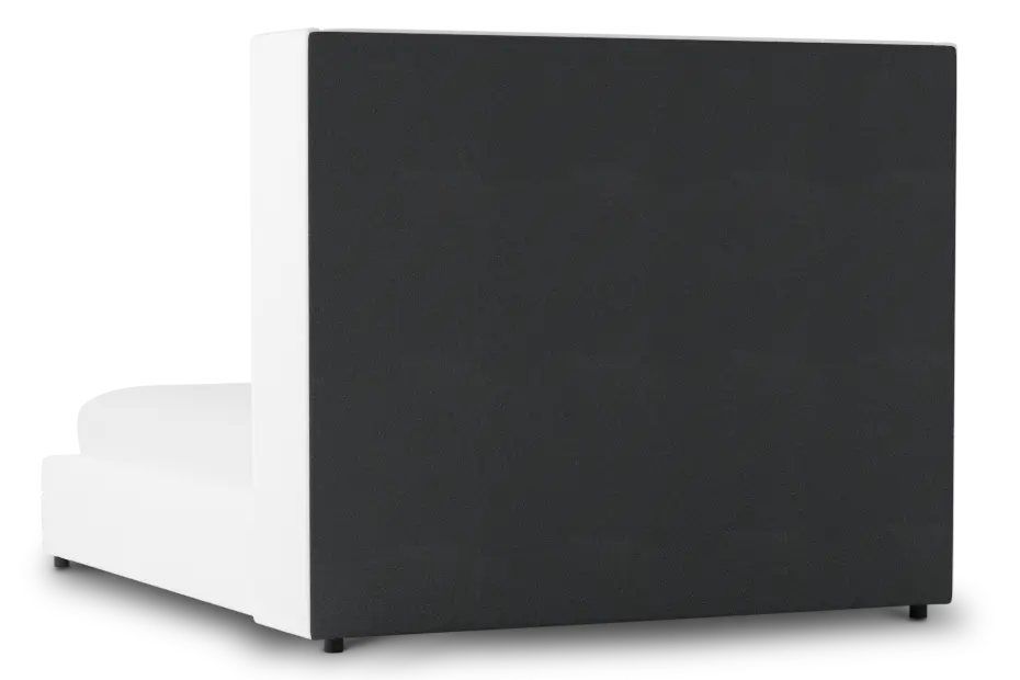 Captiva Peyton White 60" Upholstered Shelter Bed Captiva Peyton White 60" Upholstered Shelter Bed