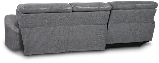 Callum Dark Gray Storage Small Left Chaise Sleeper Sectional