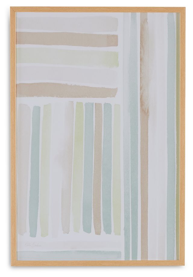 Paia Light Green Framed Wall Art
