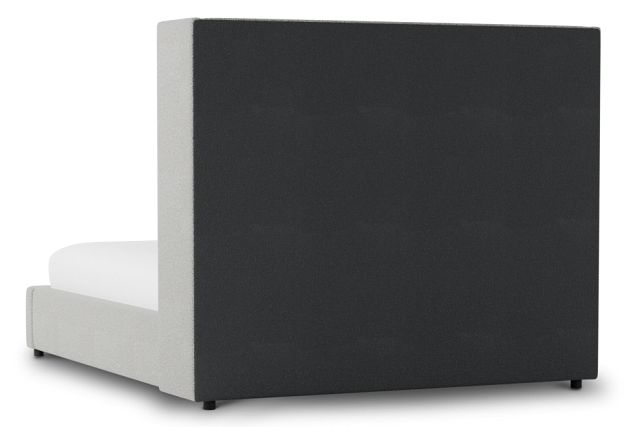 Captiva Sutton Gray 60" Upholstered Shelter Bed