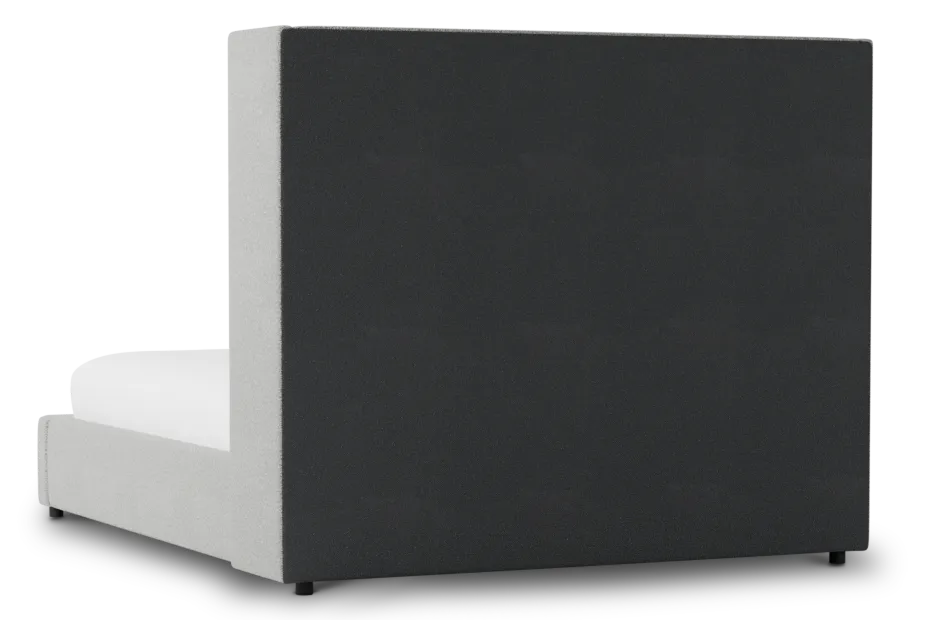 Captiva Sutton Gray 60" Upholstered Shelter Bed