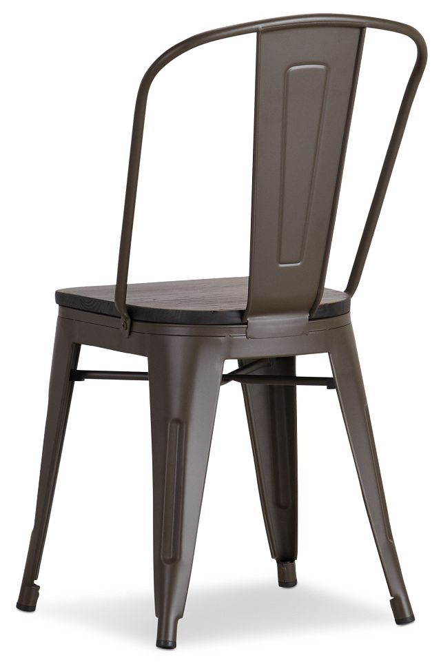 Harlow Dark Tone Wood Side Chair (4)
