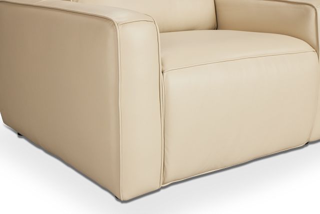 Tidal Beige Lthr/vinyl Power Recliner