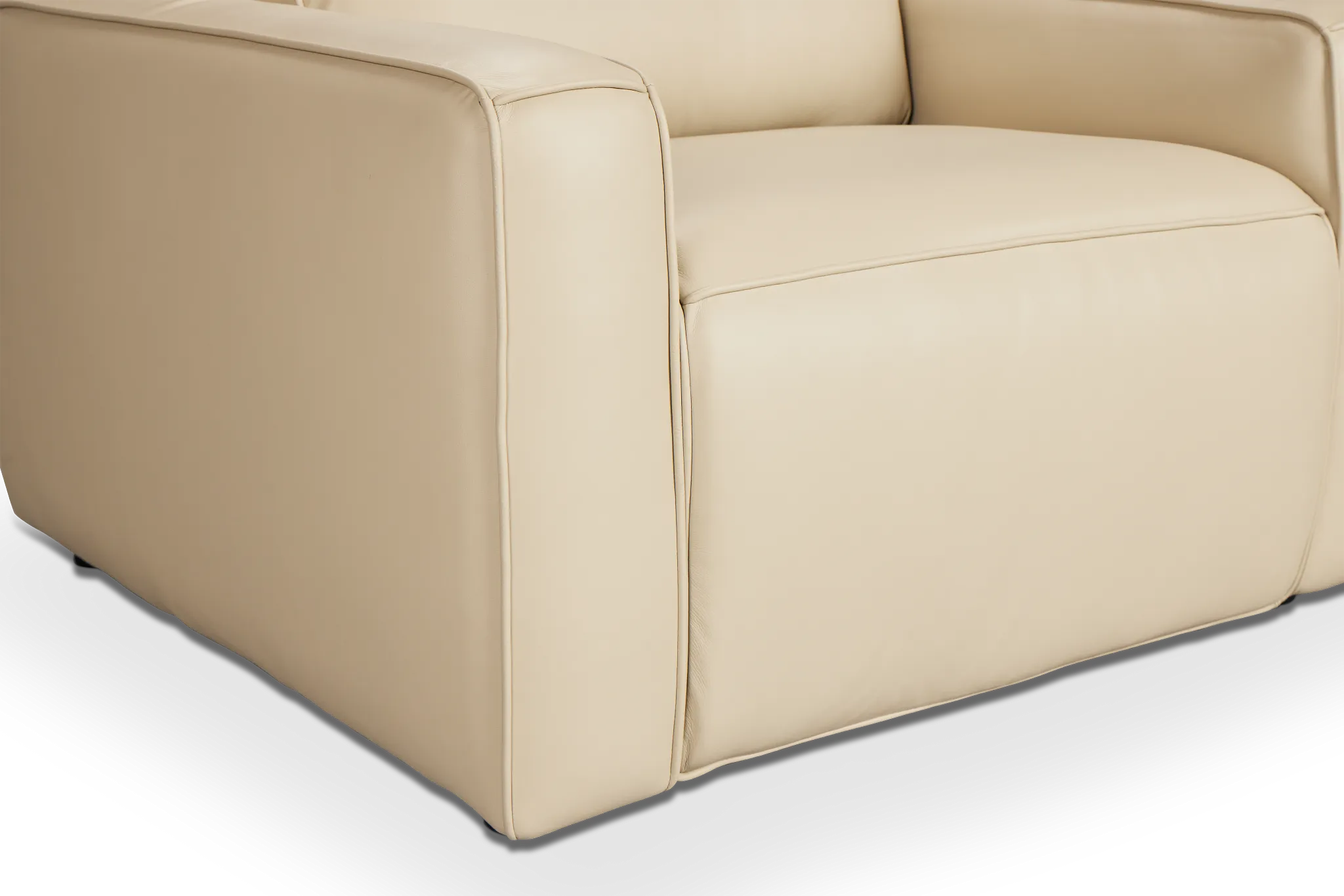 Tidal Beige Lthr/vinyl Power Recliner