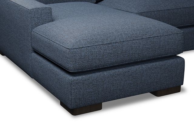 Edgewater Victory Dark Blue Left Chaise Sectional