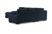 Edgewater Joya Dark Blue Medium Left Chaise Sectional