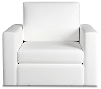 Citymod White Fabric Swivel Chair