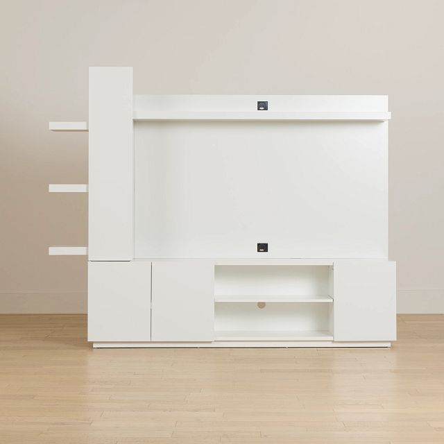 Alessandria White Entertainment Wall