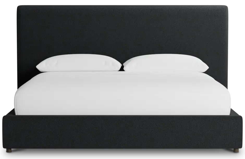 Grayton Elite Black 54" Upholstered Platform Bed Grayton Elite Black 54" Upholstered Platform Bed