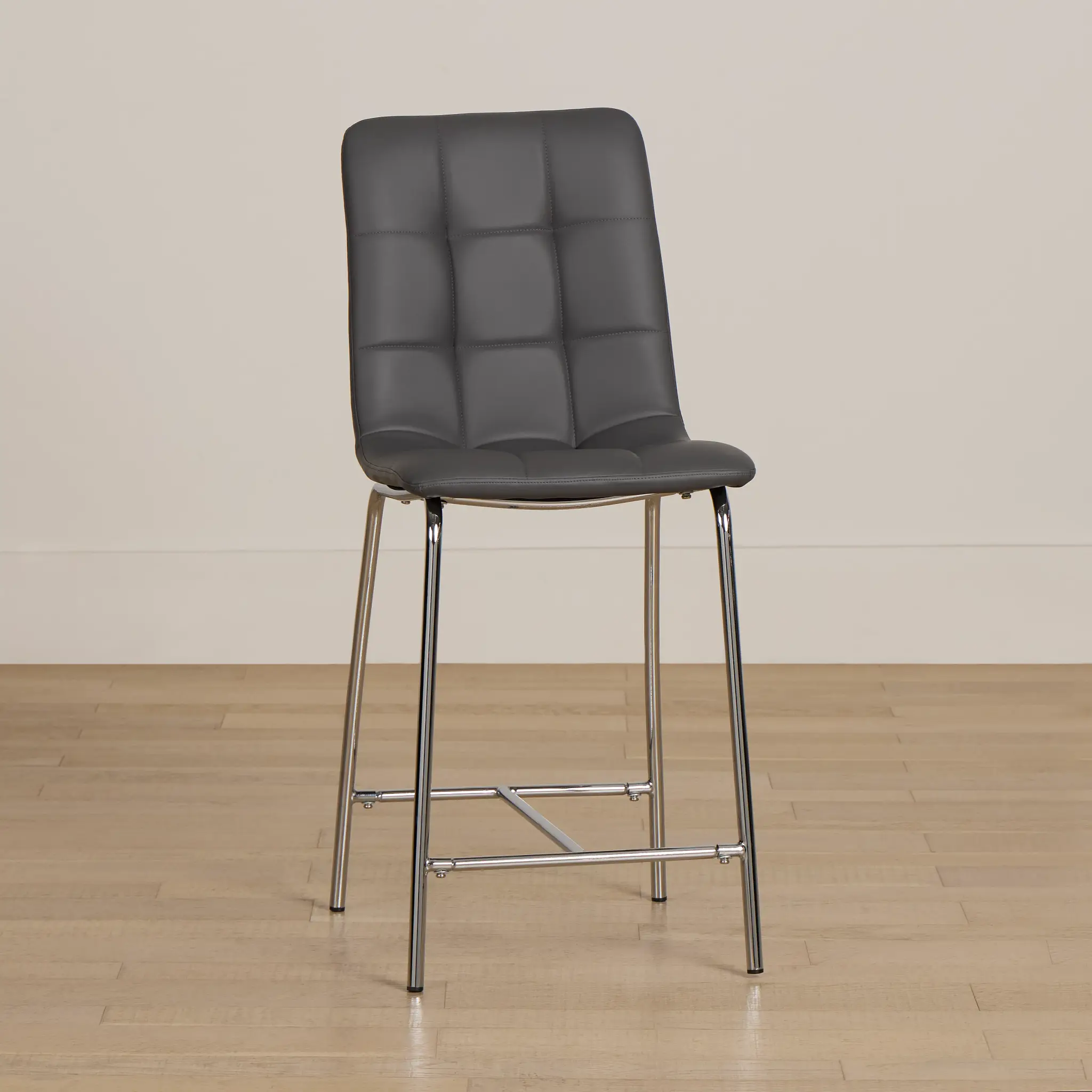 Vienna Dark Gray 24" Upholstered Barstool Vienna Dark Gray 24" Upholstered Barstool