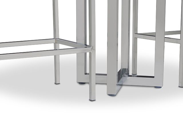 Amalfi White Marble Pub Table & 2 Upholstered Barstools