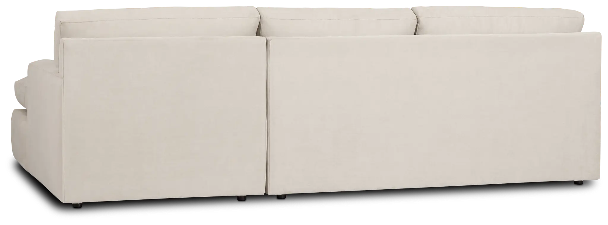 Hudson Beige Fabric Right Chaise Sectional Hudson Beige Fabric Right Chaise Sectional