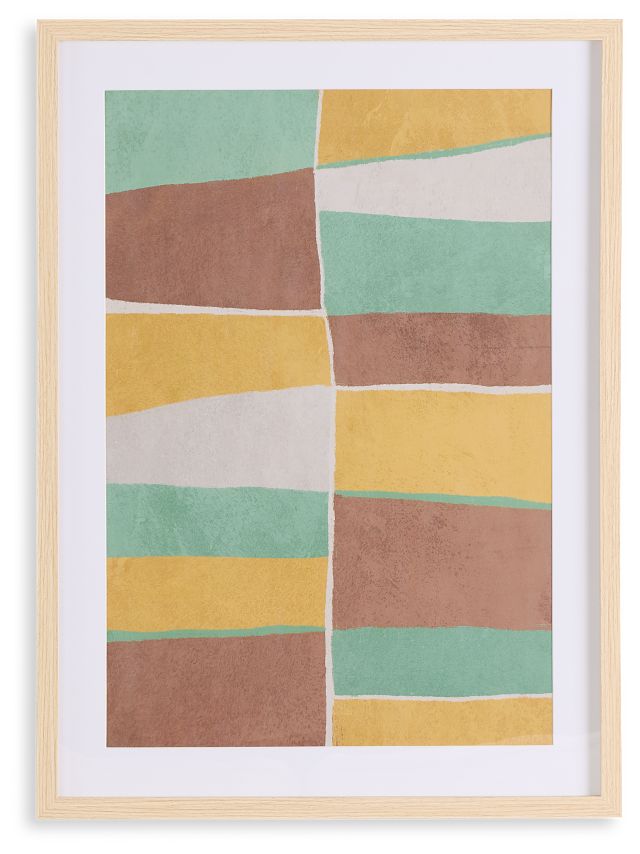 Zaley Multicolored Framed Wall Art