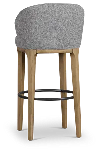 Libby Dark Gray Fabric 30" Upholstered Barstool