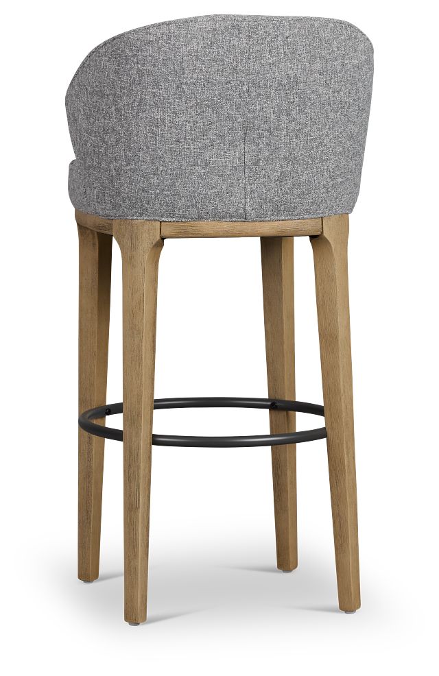 Libby Dark Gray Fabric 30" Upholstered Barstool