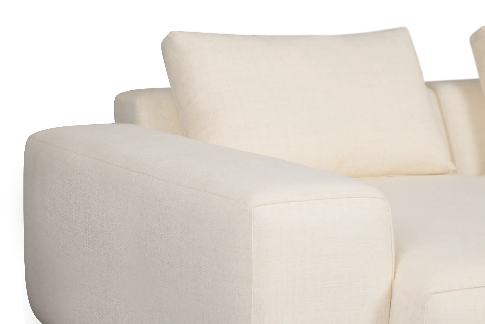 Cleo Light Beige Fabric Double Chaise Sectional Cleo Light Beige Fabric Double Chaise Sectional