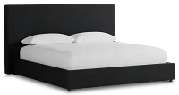 Grayton Elite Black 54" Upholstered Platform Bed