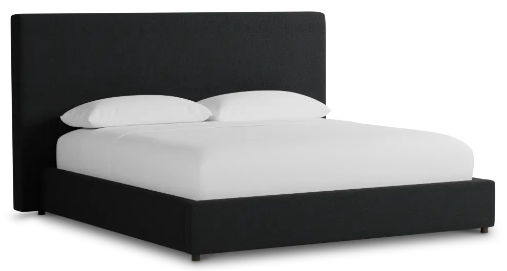 Grayton Elite Black 54" Upholstered Platform Bed Grayton Elite Black 54" Upholstered Platform Bed