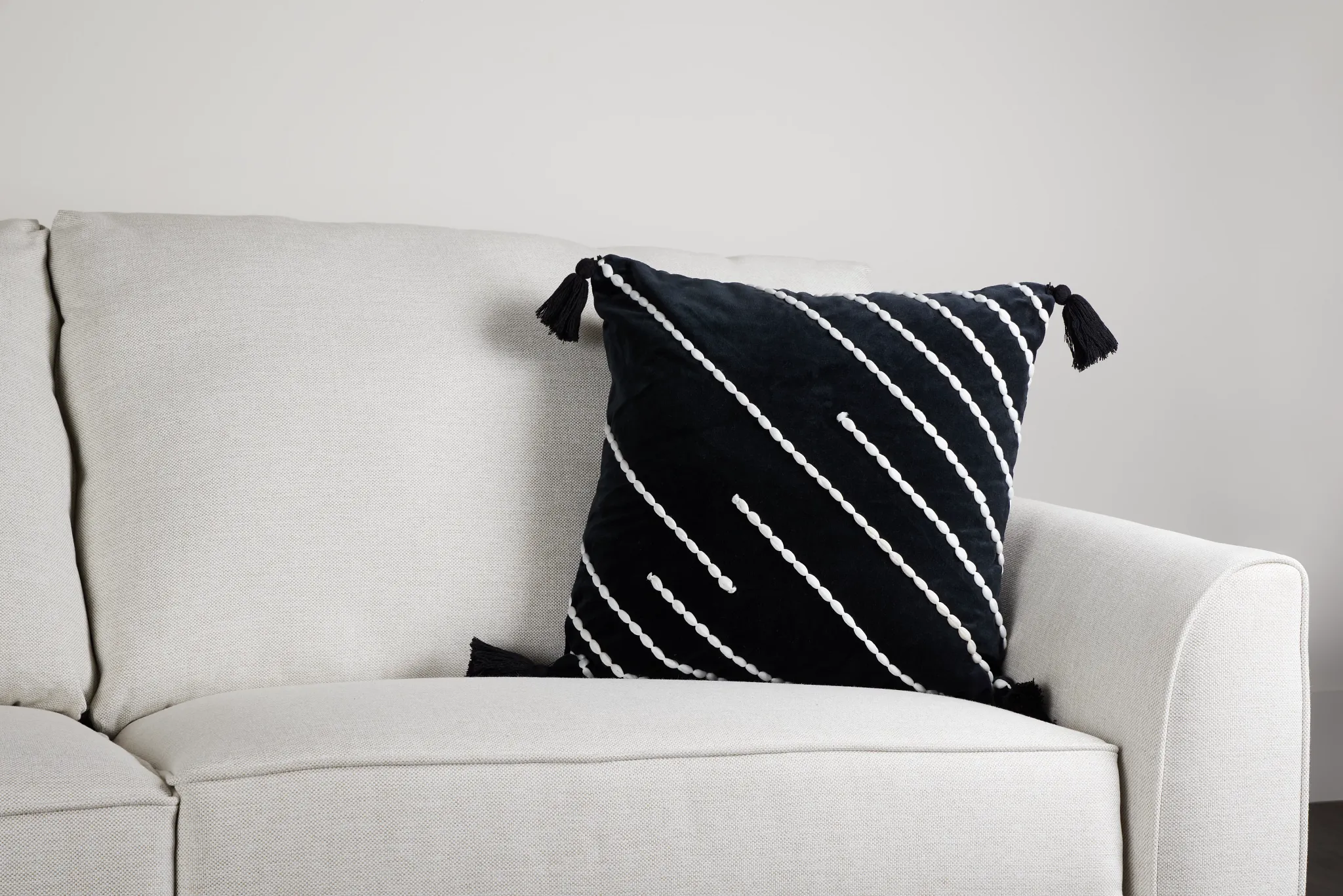 Nova Black 20" Accent Pillow