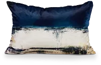 Lily Blue Lumbar Accent Pillow