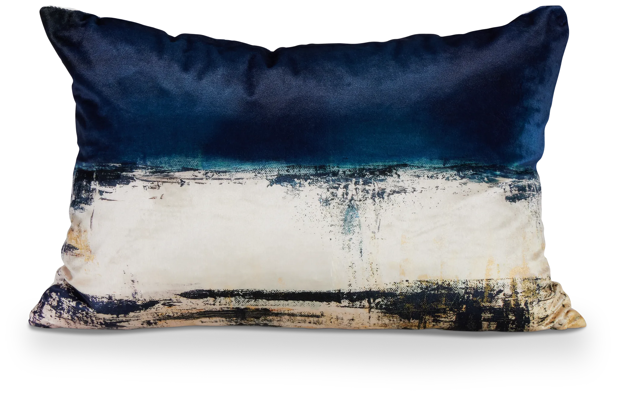 Lily Blue Lumbar Accent Pillow