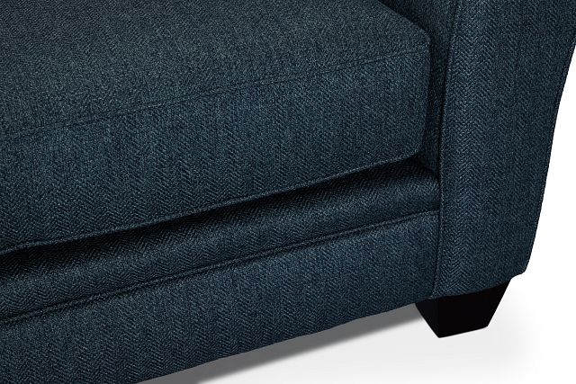 Avery Dark Blue Fabric Sofa