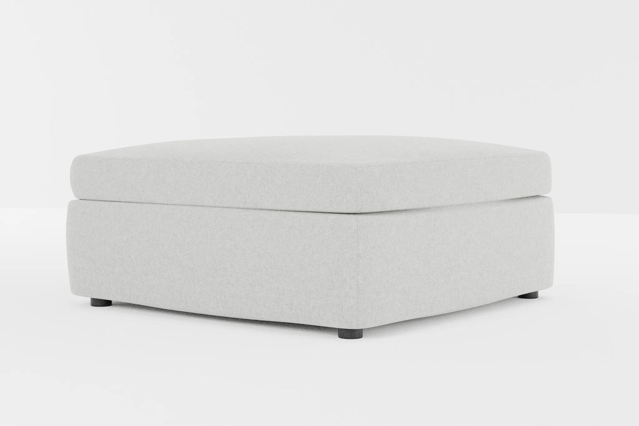 Destin Delray Pewter Fabric Cocktail Ottoman