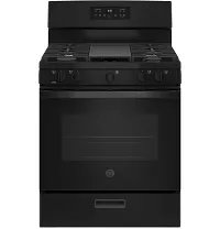 Ge 66 Series Black 30" Gas Range