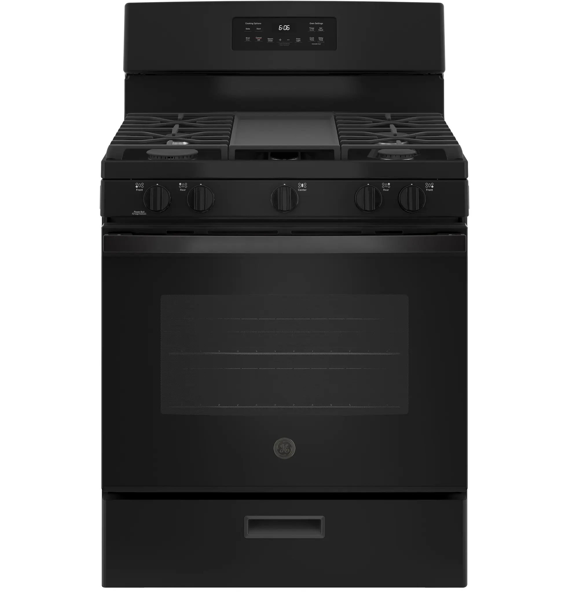 Ge 66 Series Black 30" Gas Range Ge 66 Series Black 30" Gas Range