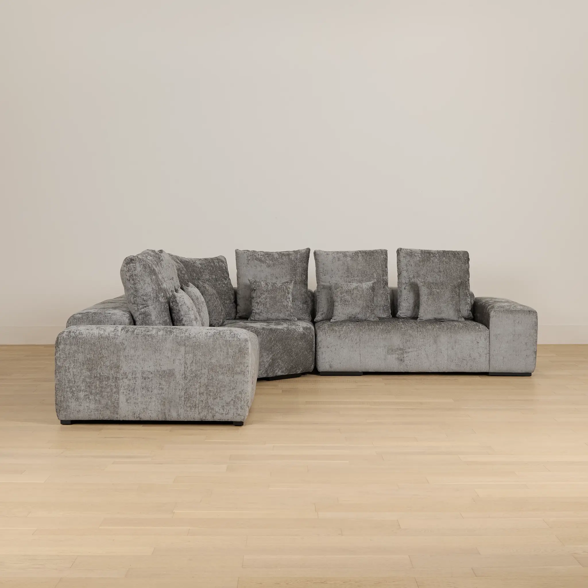 Skylar Gray Fabric Small Two-arm Sectional Skylar Gray Fabric Small Two-arm Sectional