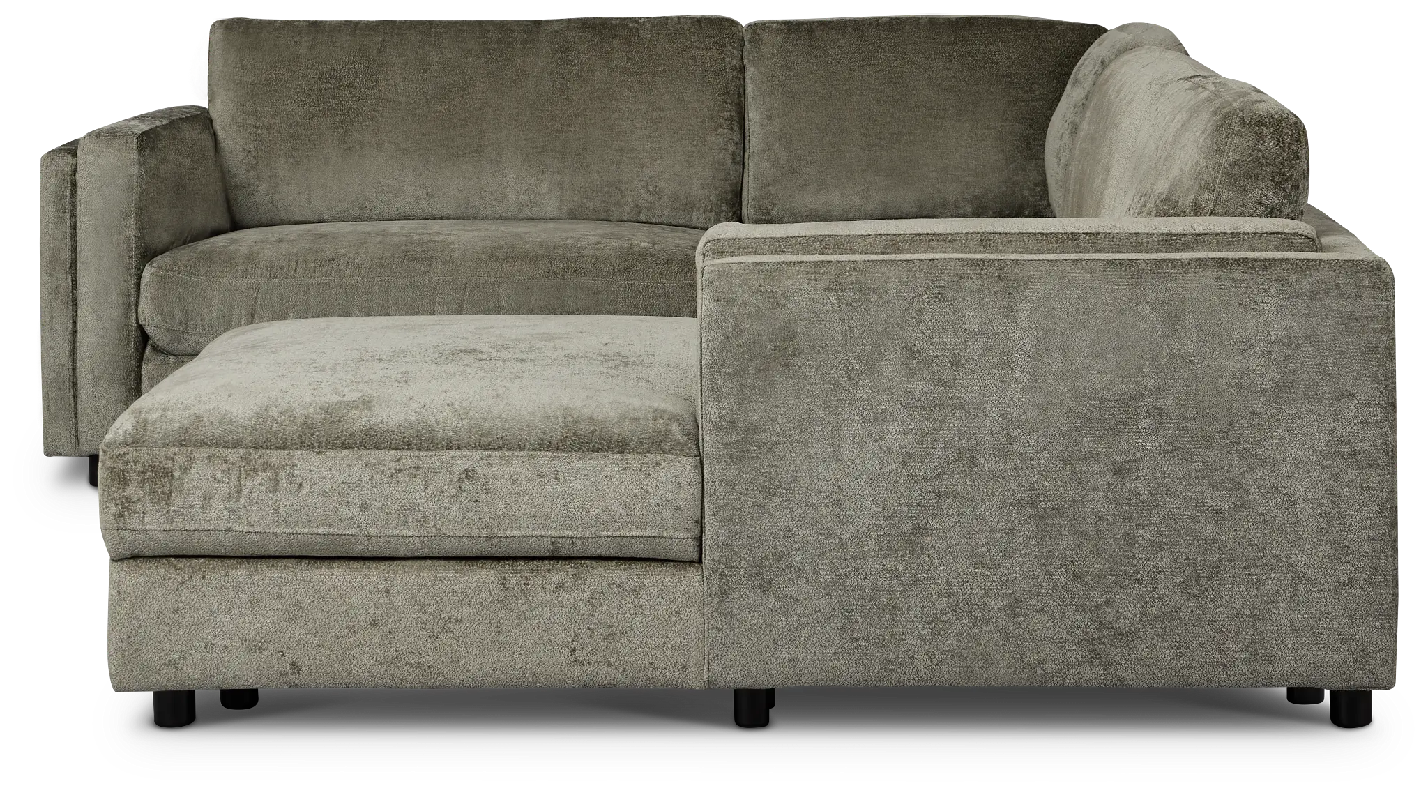 Farren Dark Green Fabric Medium Right Chaise Sleeper Sectional Farren Dark Green Fabric Medium Right Chaise Sleeper Sectional