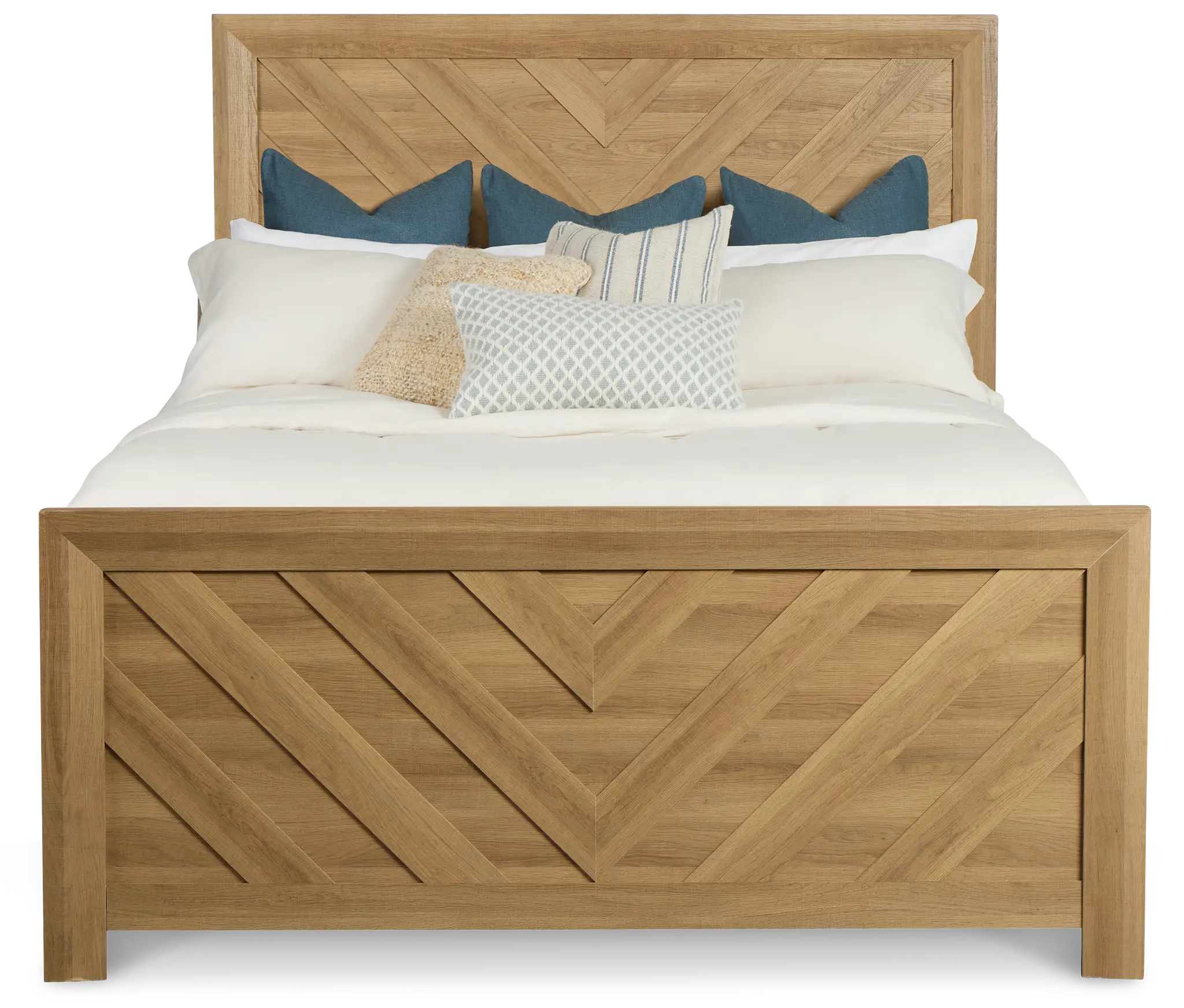 Delray Light Tone Panel Bed Delray Light Tone Panel Bed